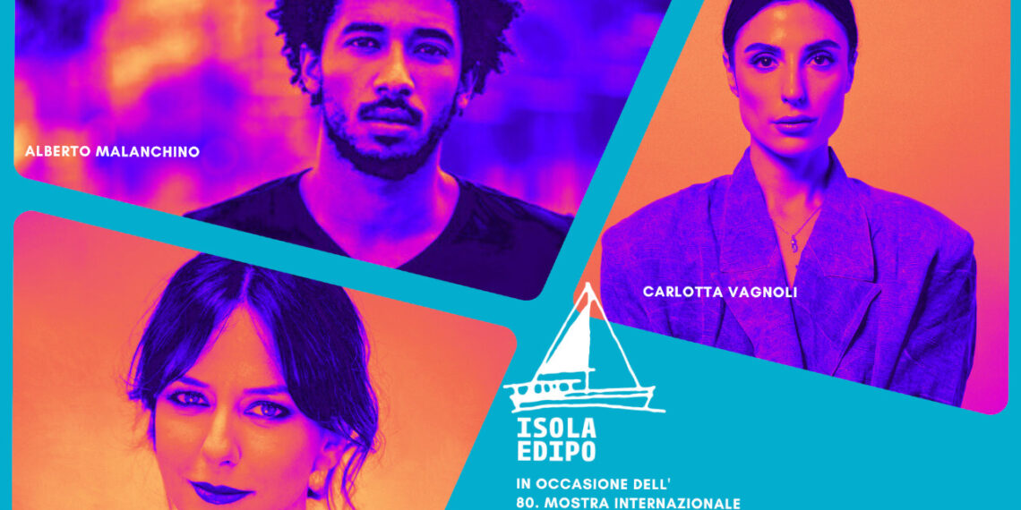 La locandina dell'Isola Edipo a Venezia