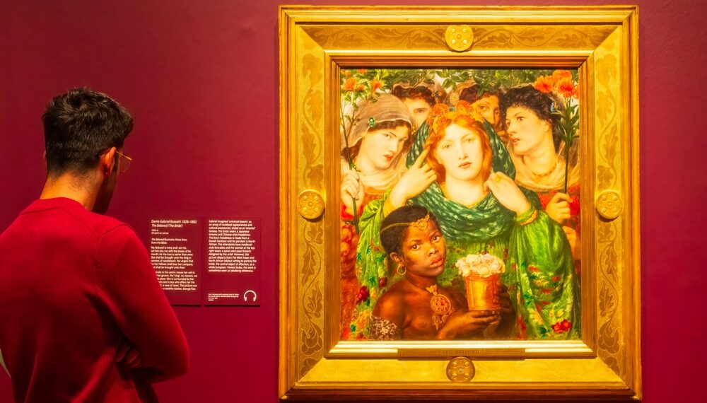 "L'amata", opera di Dante Gabriel Rossetti dei Preraffaelliti