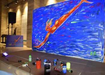 Al Museo di Paestum Mangone reinterpreta la Tomba del Tuffatore